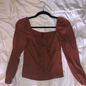 Burnt Orange Tie Shirt